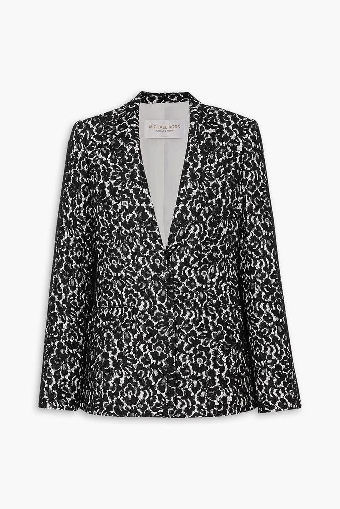 MICHAEL KORS COLLECTION Lace and crepe blazer 1