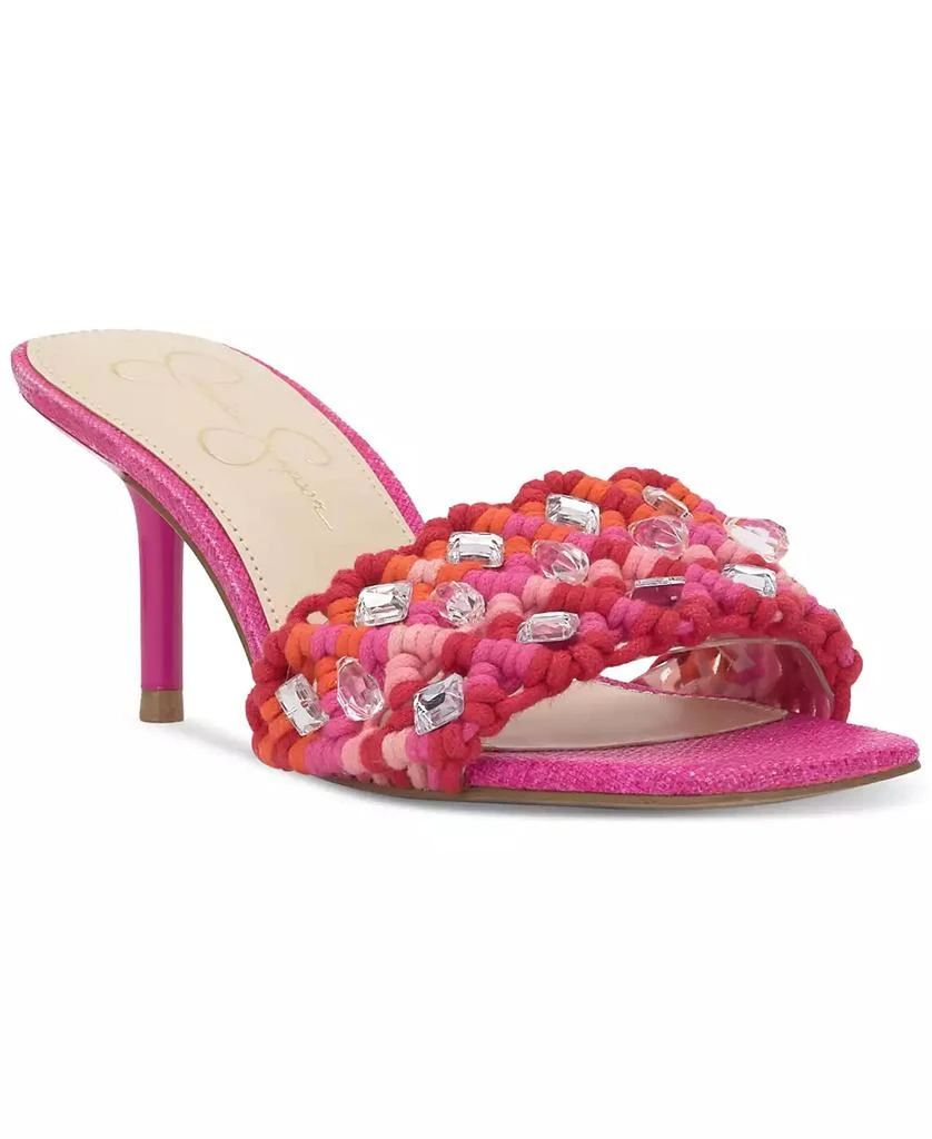Jessica Simpson Women's Cameleah Embellished Woven Dress Sandals 1