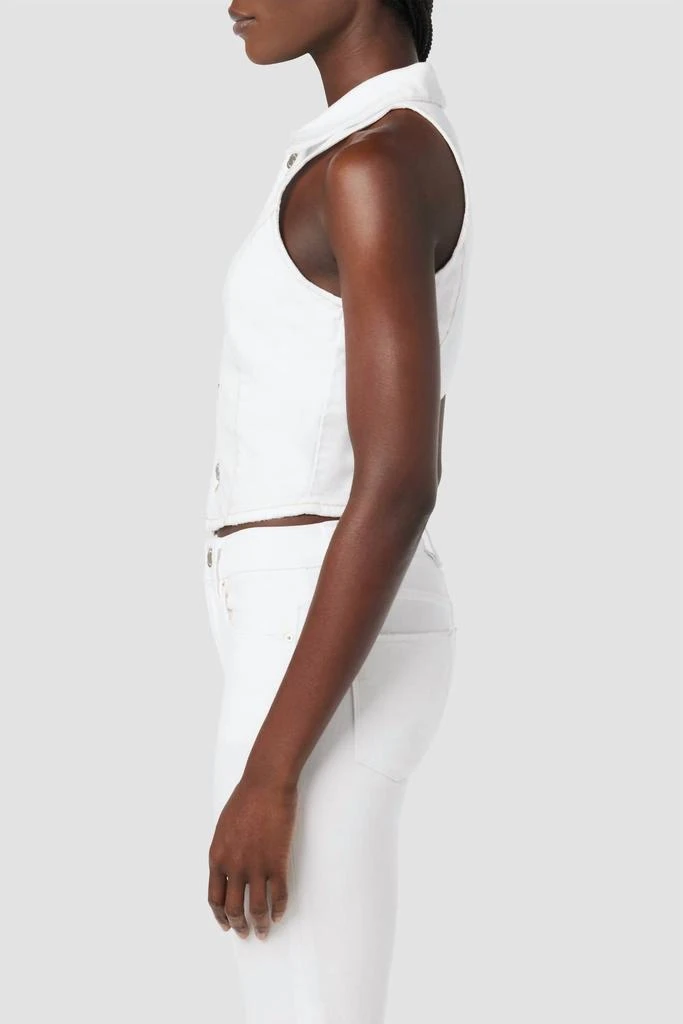 Hudson Halter Vest In White 4