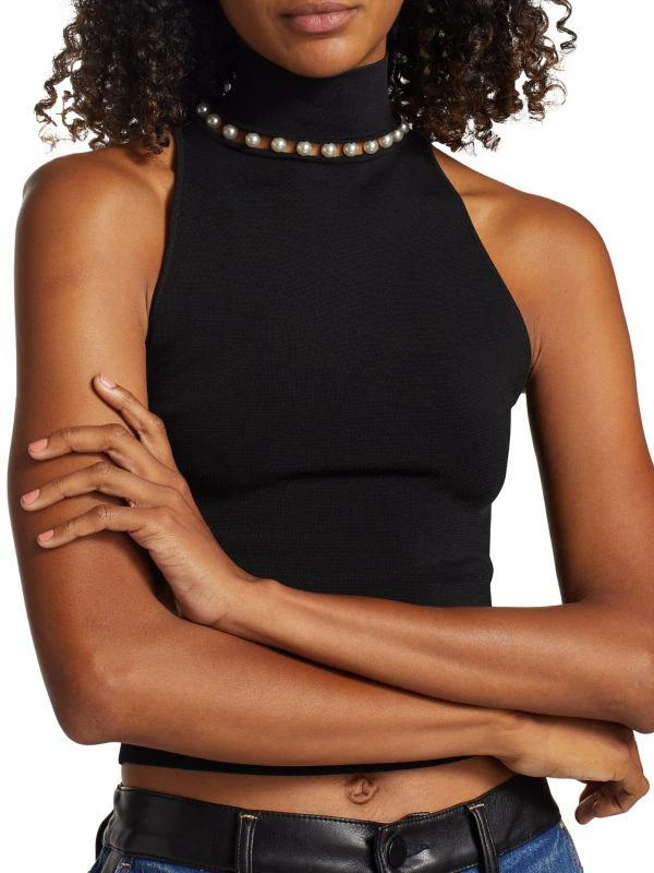 Alice + Olivia Annalee Mock Turtleneck Shell 4