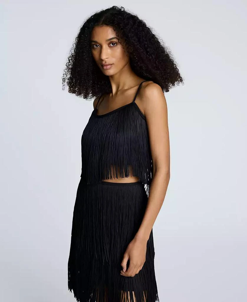 Kenneth Cole Women's Fringe Cropped Camisole Top 3