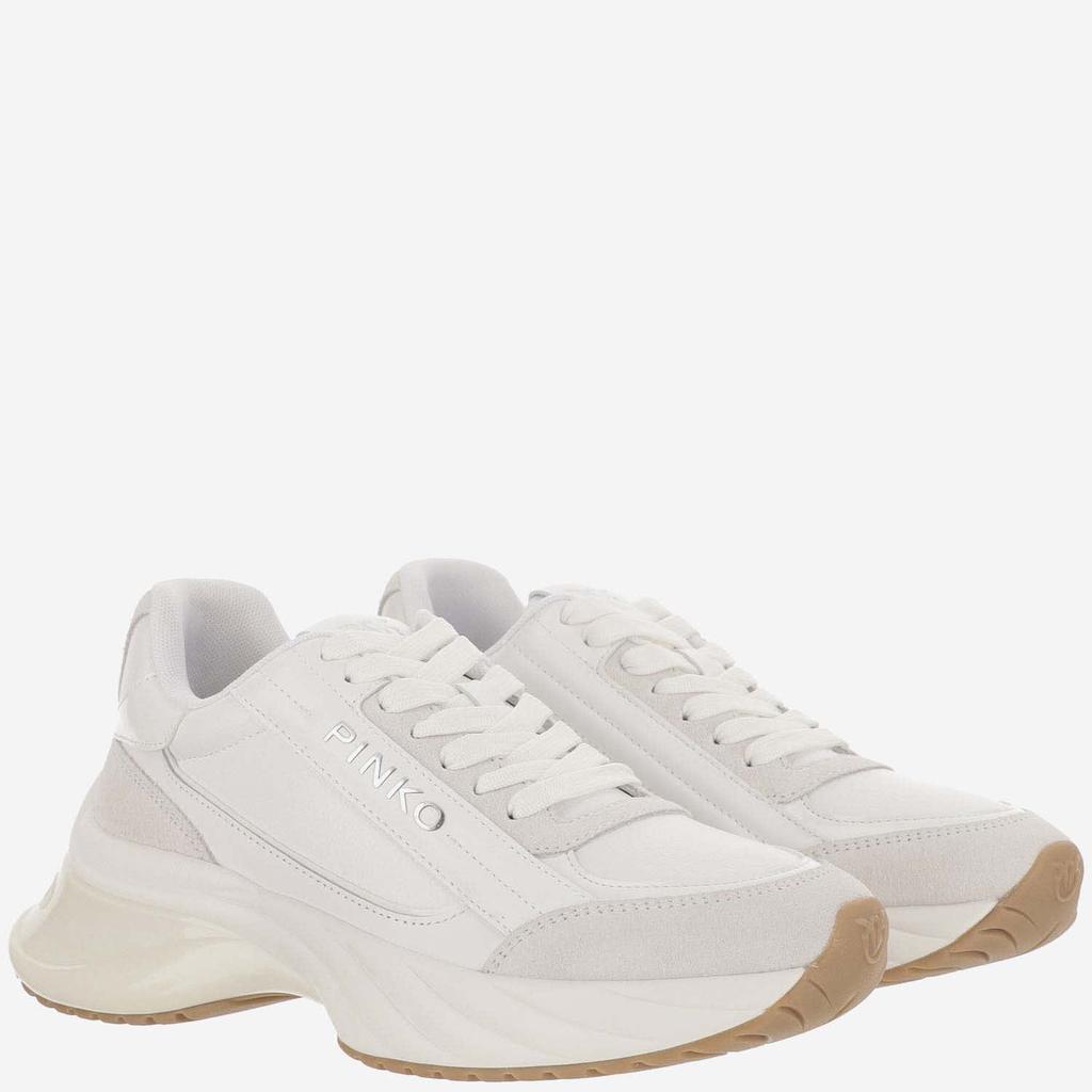 スニーカー PINKO Ariel leather meshleather sneakers Ariel leather-effect sneakers with mirror detailing