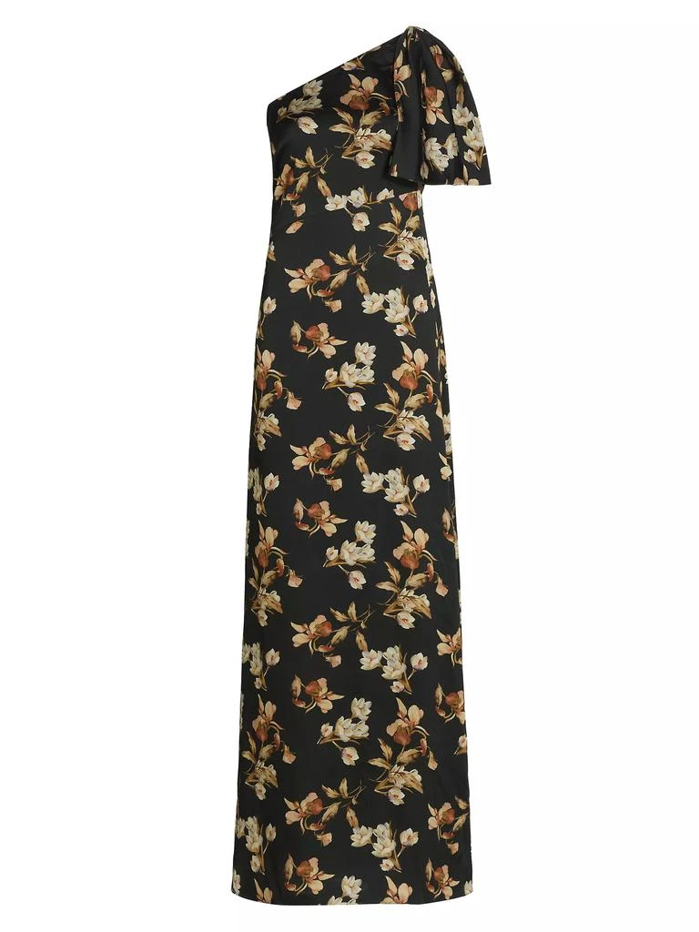 Sachin & Babi Chelsea Floral One-Shoulder Gown 1