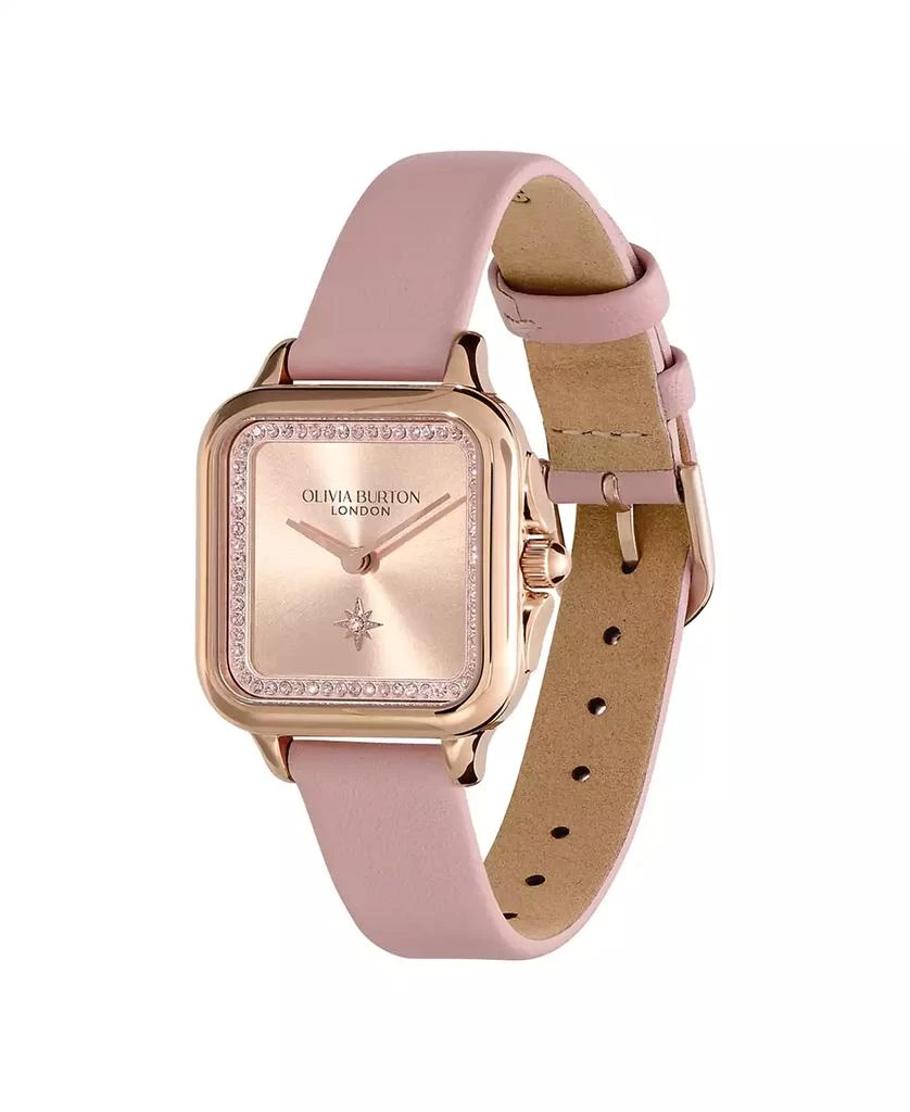 Olivia Burton Women's Grosvenor Mellow Rose Leather Watch 5
