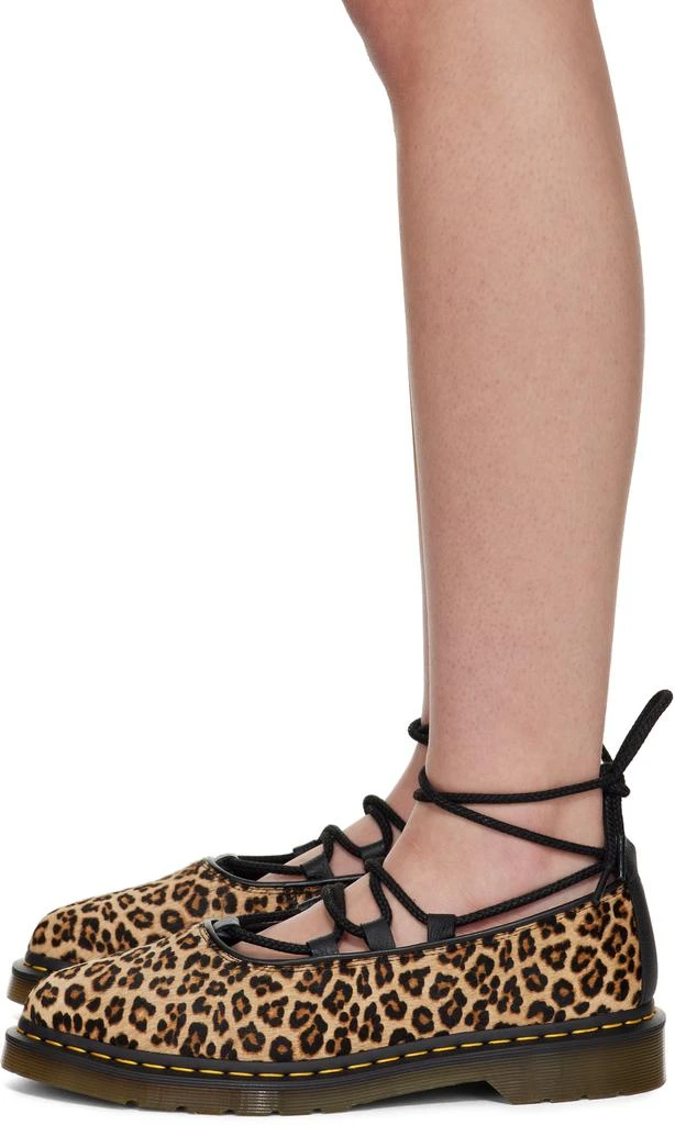 Dr. Martens Tan 
Brown Elphie II Leopard Ballerina Flats 3