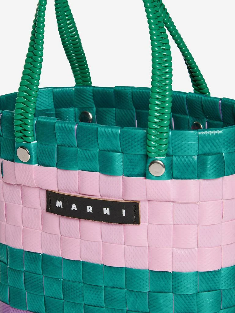 Marni MARNI Girls Braided Sunday Morning Bag in Green (15cm) 4