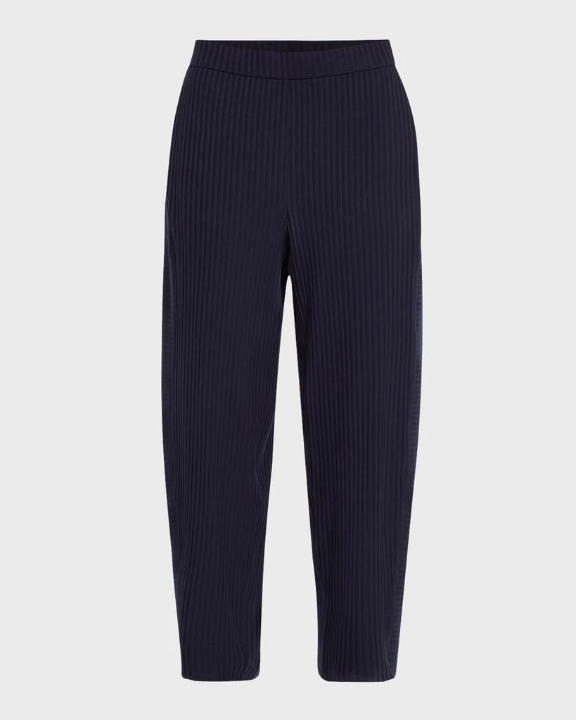 Eileen Fisher Cropped Stretch Rib Lantern Pants 1