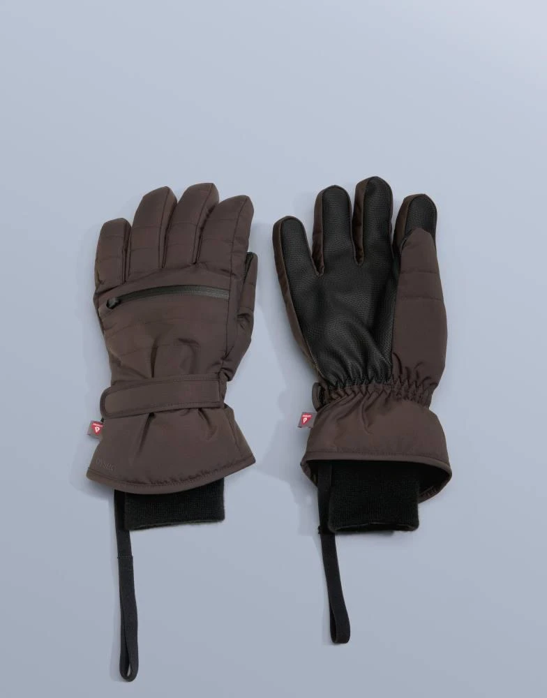 OYSHO OYSHO Primaloft® ski technical gloves in brown 1