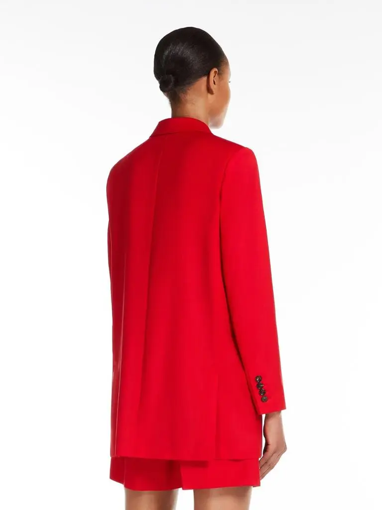 Max Mara Straight wool canvas blazer 3