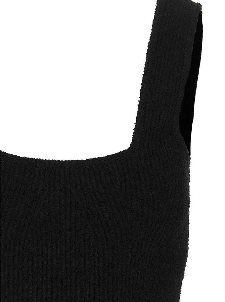 WARDROBE.NYC Textured Ribbed Knit Midi Dress With Square 3