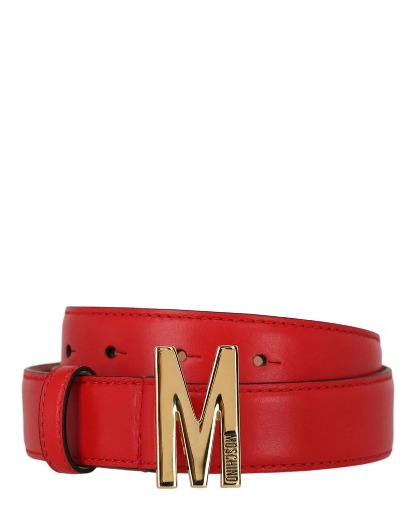 Moschino Leather M-Plaque Belt 3