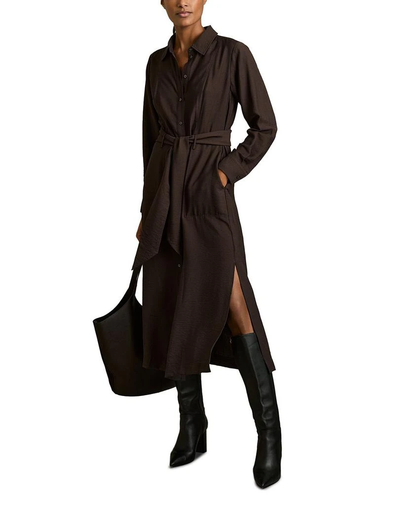 REISS Mabel Long Sleeve Midi Dress 1