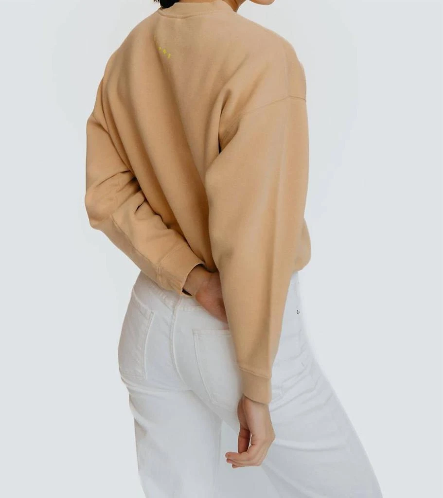 Clare V Ciao Sweatshirt In Beige 4