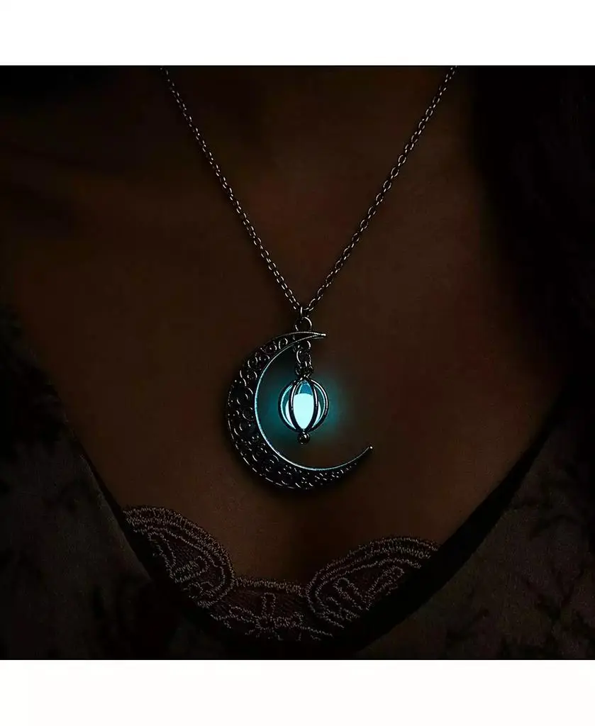 Rebl Jewelry Moon Glow Pendant Necklace
