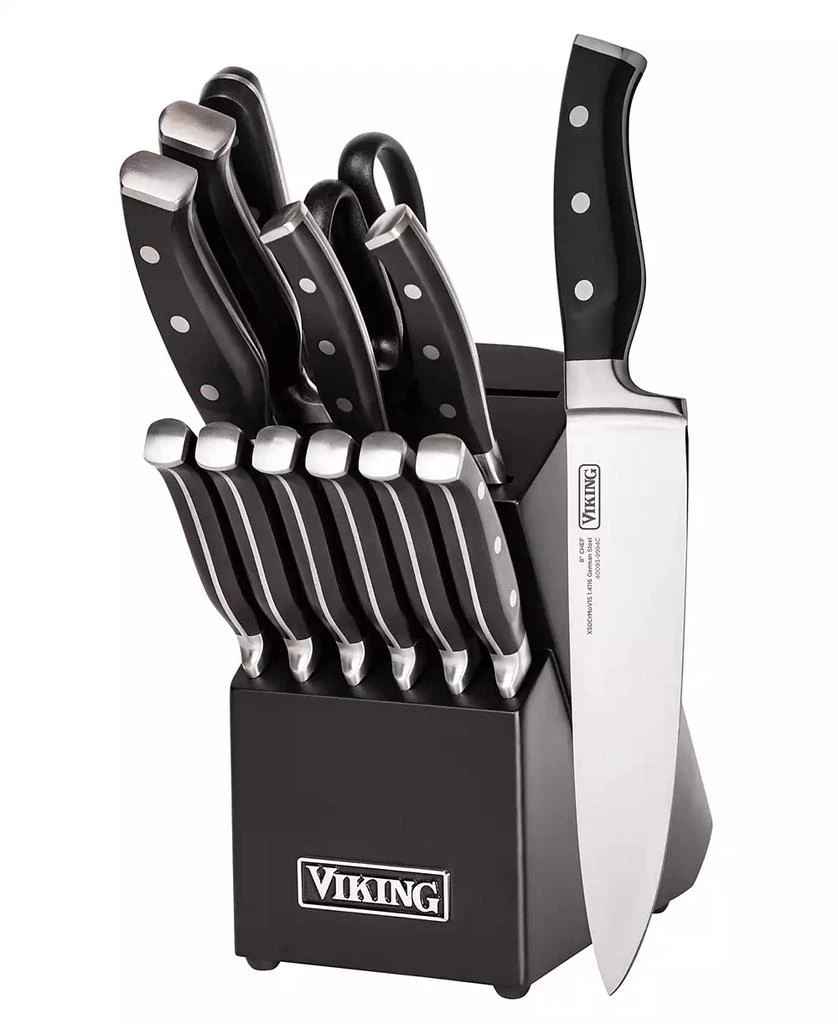 VIKING 14 Piece Forged Cutlery Block Set 2