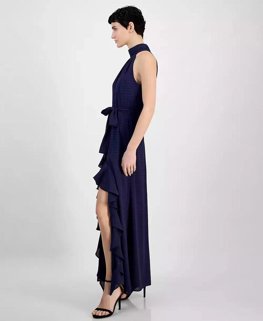 navy blue dress for baby girl Anne Klein Womens Plus Crepe Fit & Flare Cocktail Dress Purple 24W main image 0