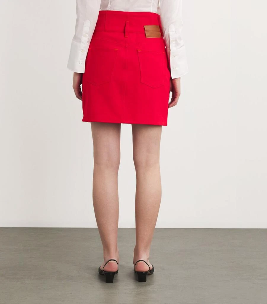 FRAME x Carolina Herrera Denim Mini Skirt 4
