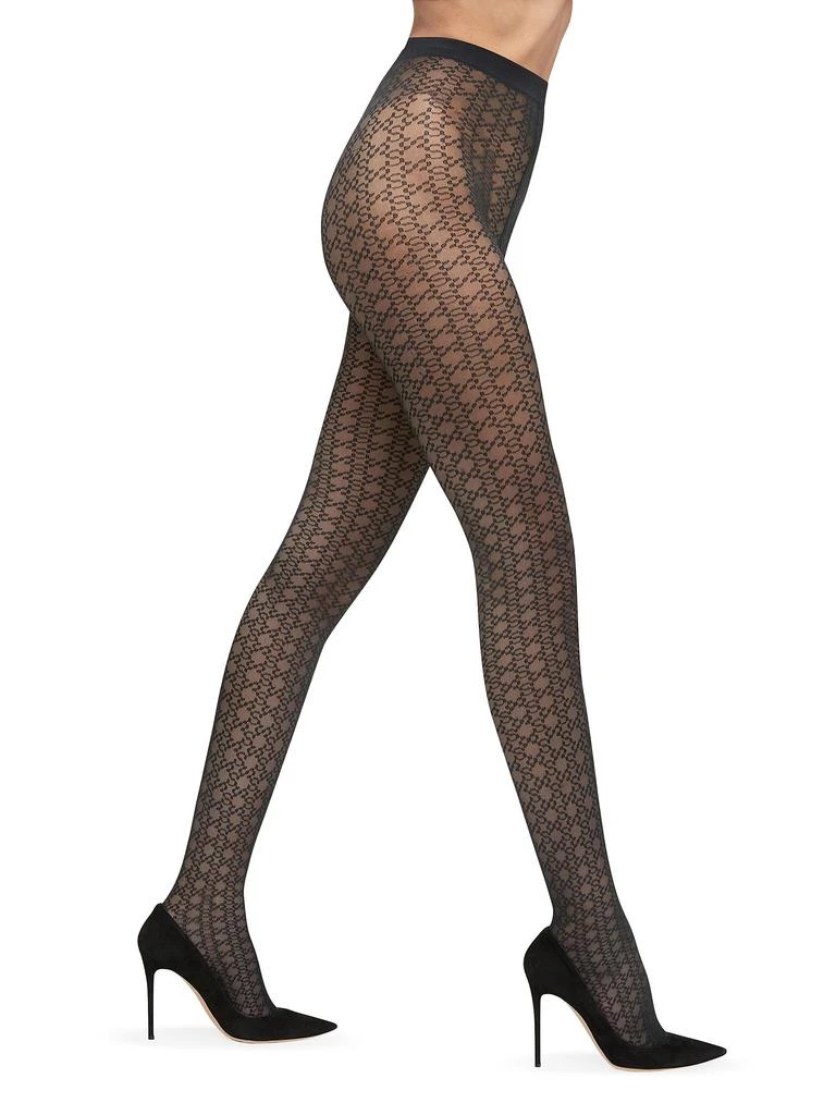 Wolford SIMKHAI x Wolford Sheer Logo Tights 4