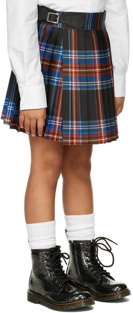 Charles Jeffrey Loverboy SSENSE Exclusive Kids Black Tartan Skirt 3