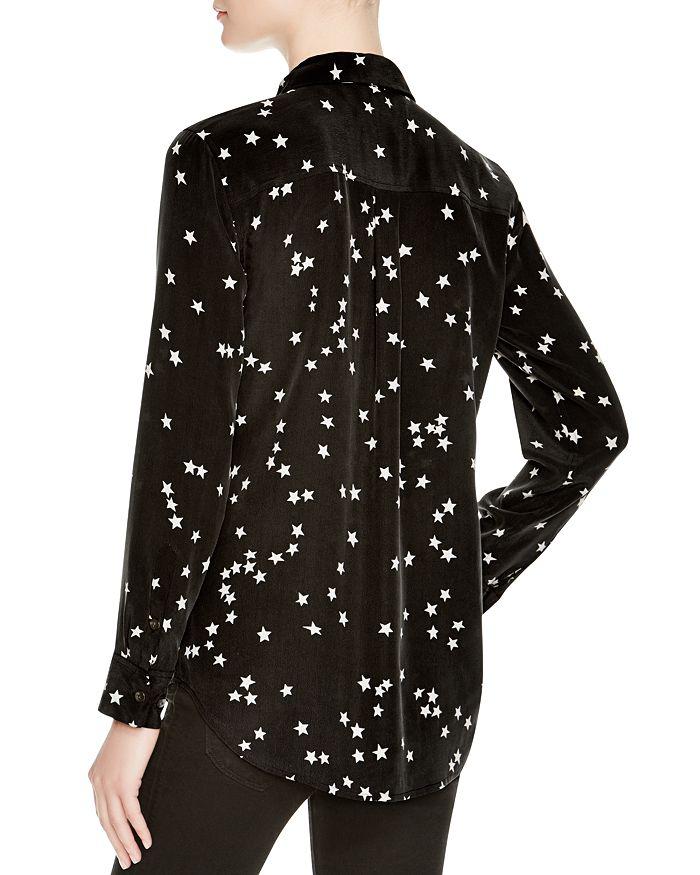 Equipment Slim Signature Long Sleeve Printed Silk Shirt