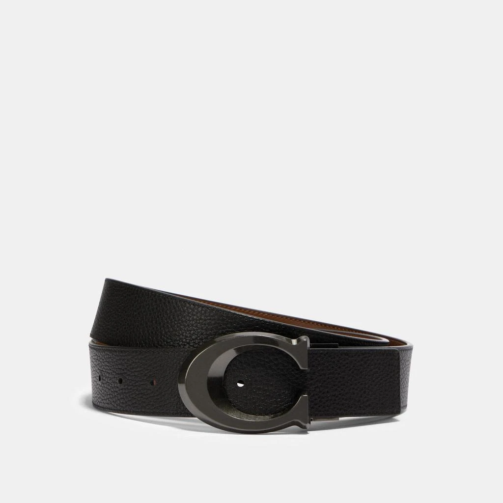 Coach Outlet Coach Outlet Signature Buckle Cut To Size Reversible Belt, 38 Mm 1