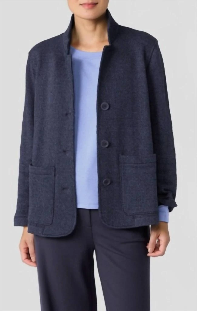 Eileen Fisher Eileen Fisher - Stand Collar Jacket 1