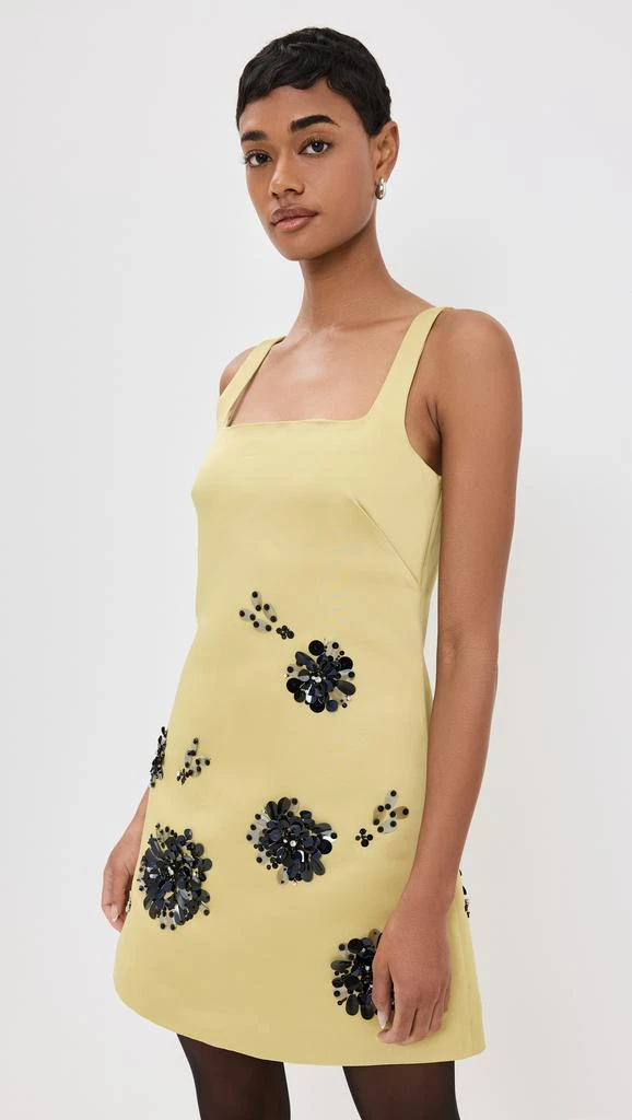 Tanya Taylor Barton Embellished Satin Dress 1
