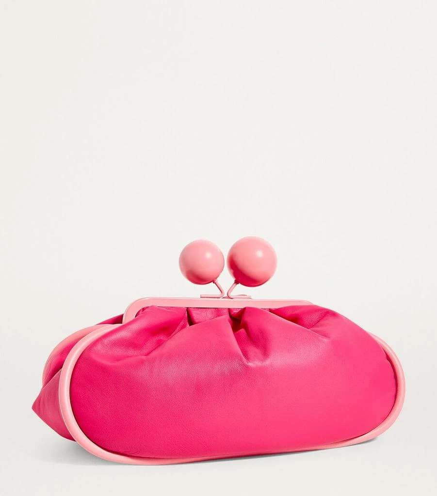 Weekend Max Mara Medium Leather Pasticcino Clutch Bag 3