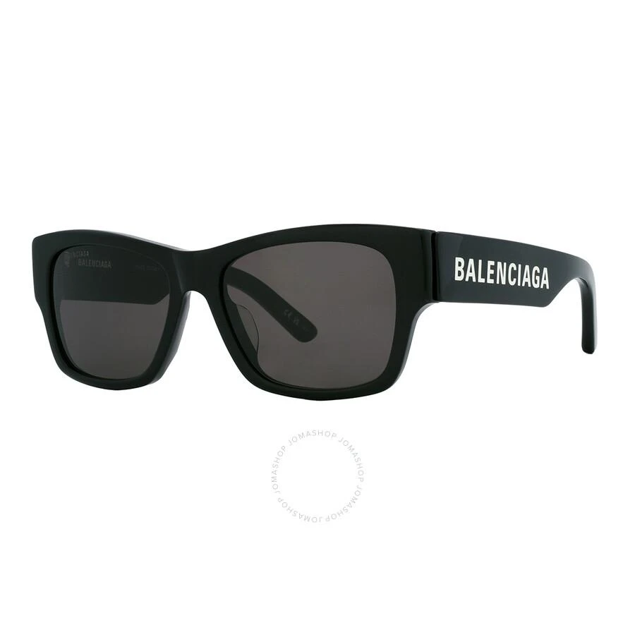Balenciaga Grey Square Unisex Sunglasses BB0262SA 001 56 3