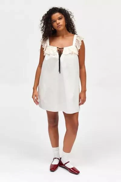 Kimchi Blue Kimchi Blue Rebecca Lace Trim Babydoll Mini Dress 1
