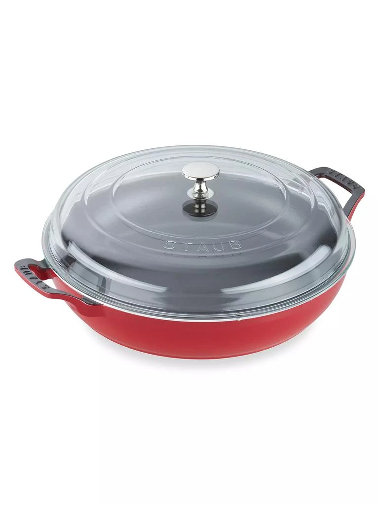 Staub 3.5-Quart Braiser & Glass Lid 1