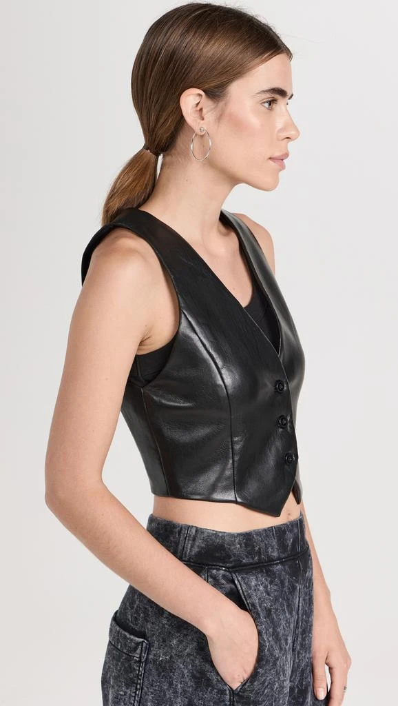 alice  olivia Donna Vegan Leather Vest 3