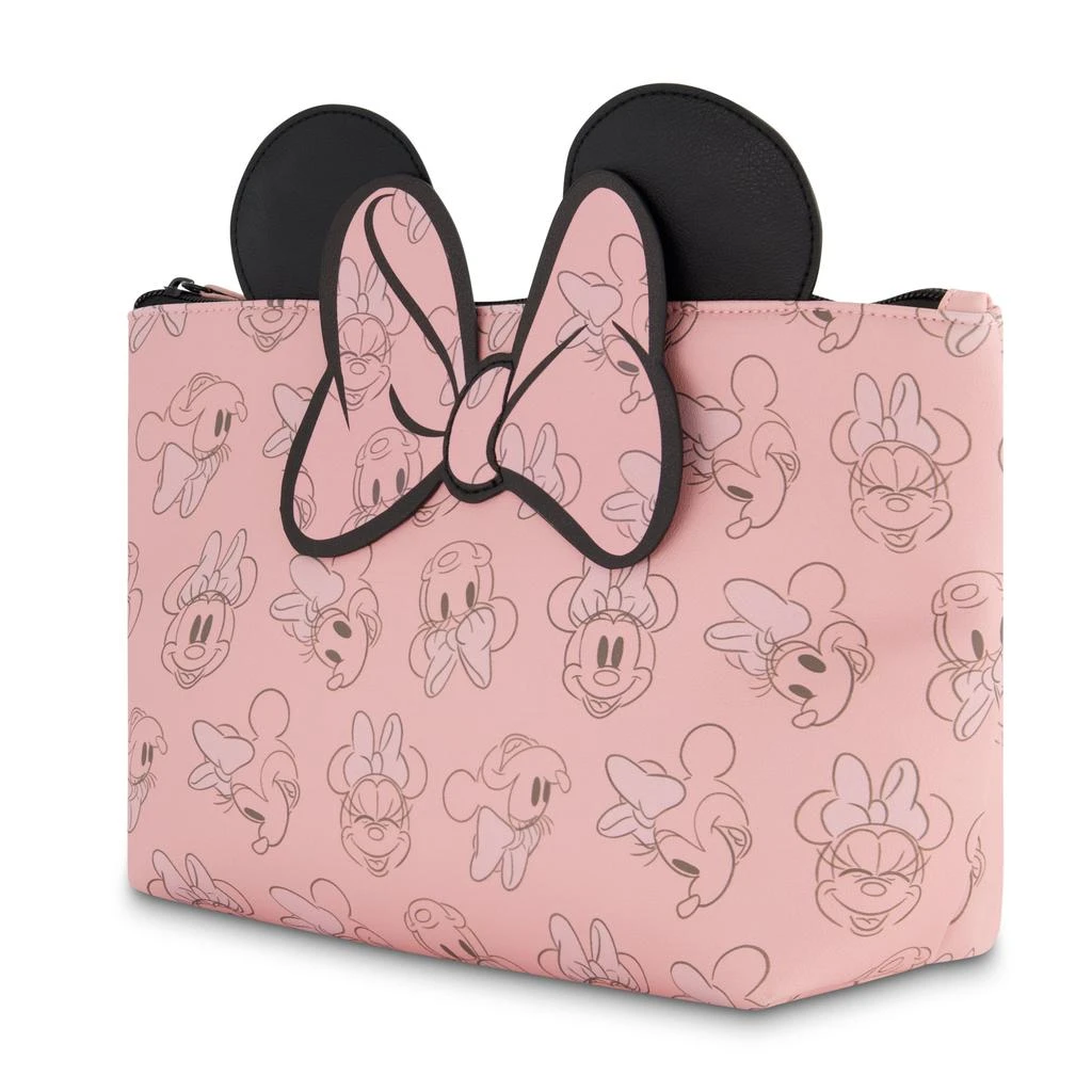 Disney Ful Minnie Mouse 3D Bow and Ears Trapezoid Cosmetic Bag 3