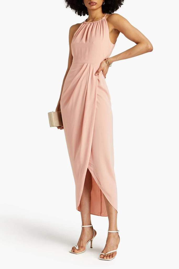 Shona Joy Gathered satin maxi dress 2