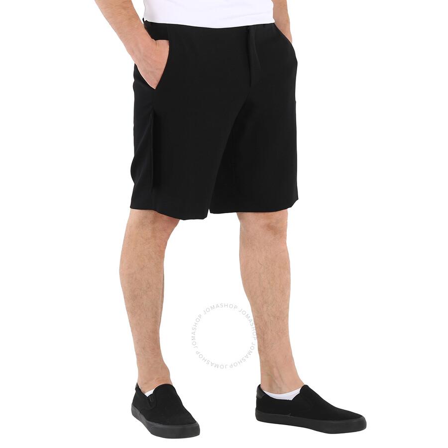 Burberry Men's Black Panel-Detail Tailored Shorts