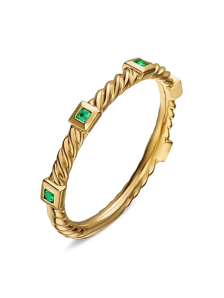 David Yurman Cable Collectibles Stack Ring in 18K Yellow Gold 2