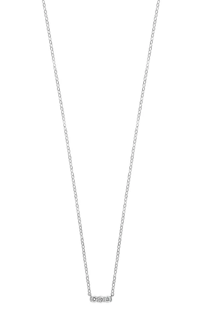 Bony Levy Varda 18K White Gold Diamond Bar Pendant Necklace - 0.09ct. 1
