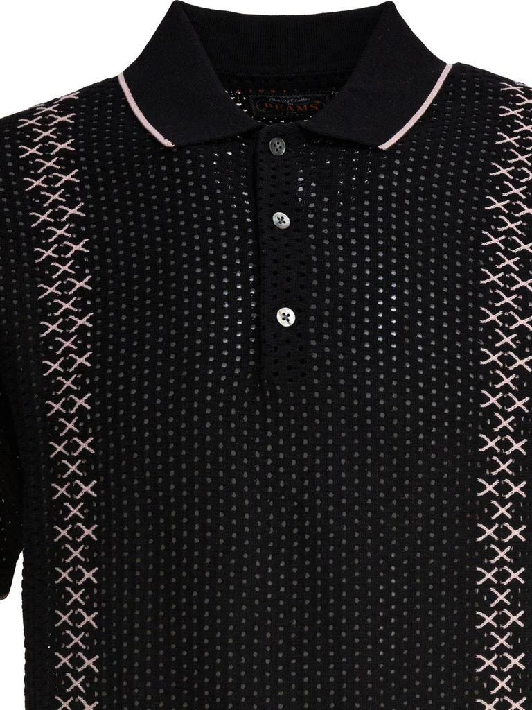 BEAMS PLUS Beams Plus Patterned Polo Shirt 3