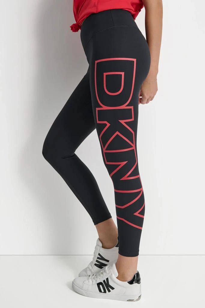 DKNY HIGH WAIST 7/8 EXPLODED LOGO LEGGINGS 1