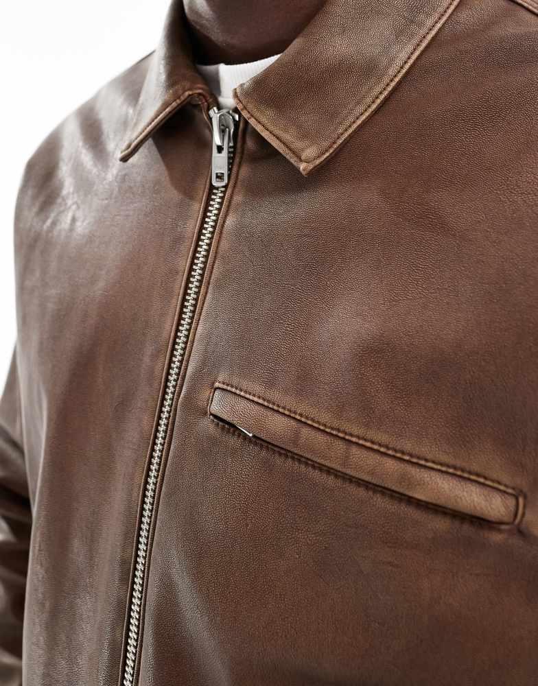 Abercrombie & Fitch Abercrombie & Fitch cropped zip front washed