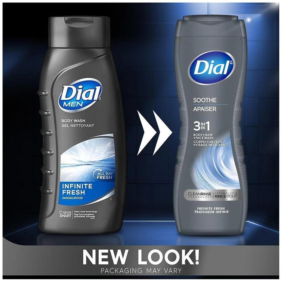 Dial Men 3 in 1 Body Wash Soothe 3