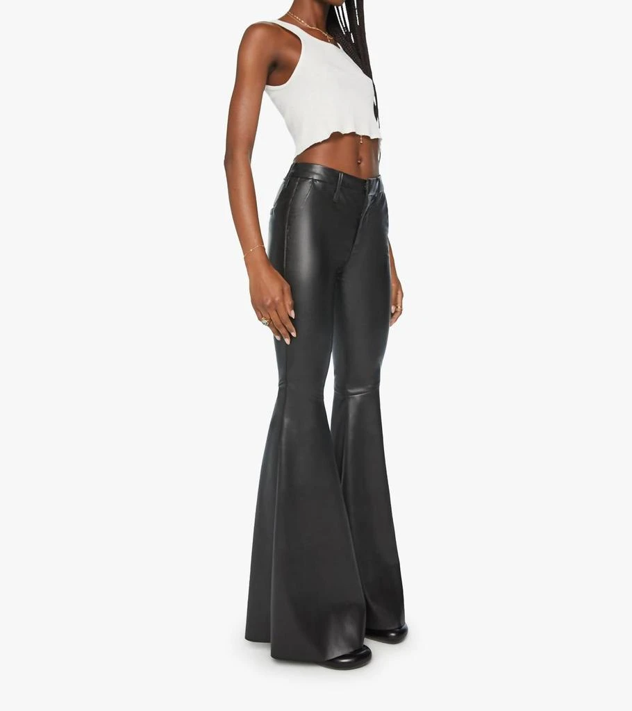 MOTHER The Super Cha Cha Prep Heel Pants In Wax On, Wax Off Black 2