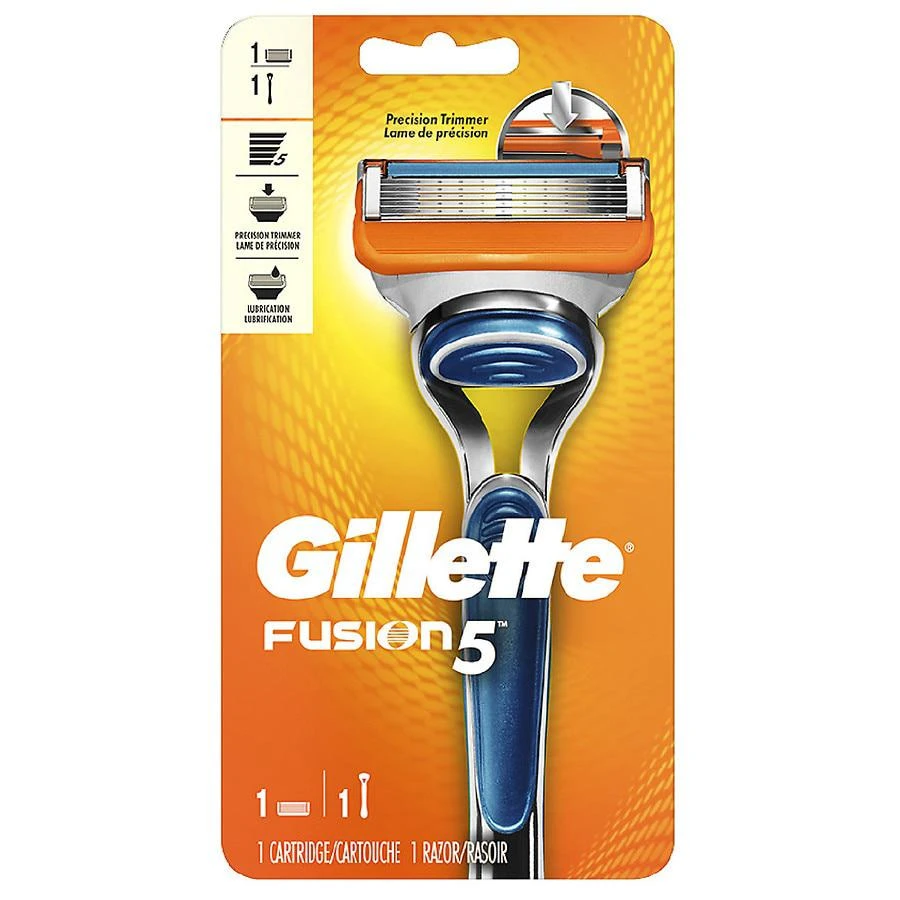 Gillette Fusion5 Shaving Razor for Men with Larger Lubrication Strip and Precision Trimmer
