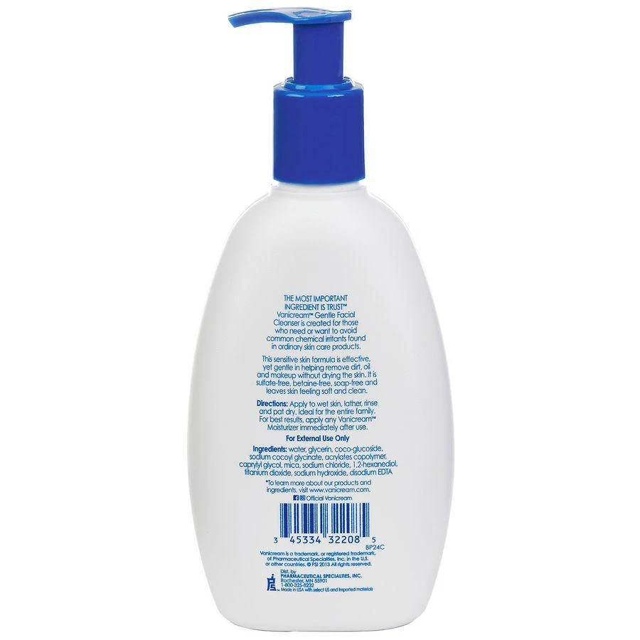 Vanicream Gentle Facial Cleanser Fragrance-Free 2