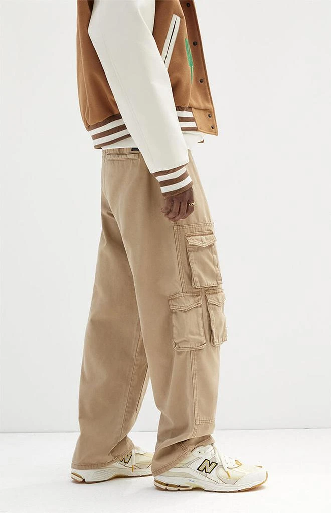 PacSun Tan Baggy Carpenter Cargo Pants 4