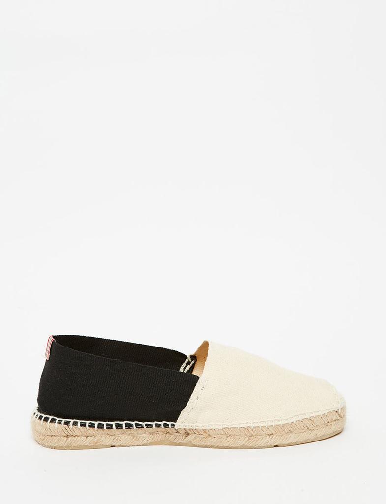 INES DE LA FRESSANGE Aglae espadrilles ecru-black