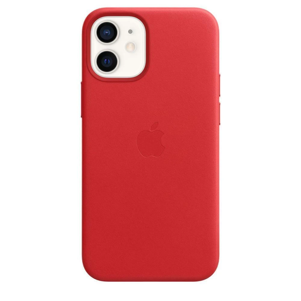 Apple MHK73FE/A Genuine  iPhone 12 Mini Leather Case Scarlet 4