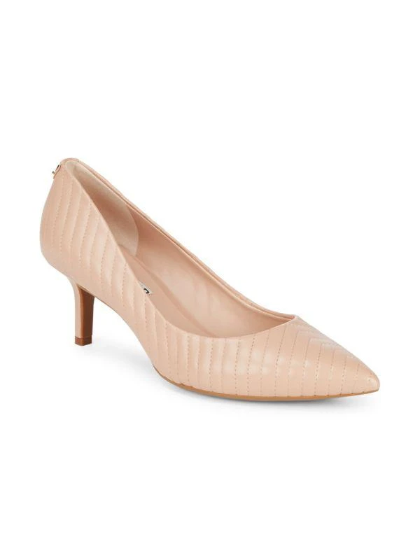 Karl Lagerfeld Paris Rosette Leather Point Toe Pumps 2