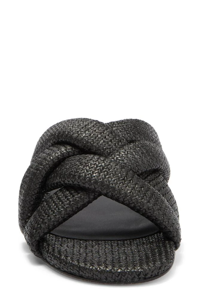 Stuart Weitzman Crossover Raffia Slide Sandal 3