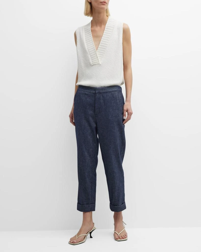 Brochu Walker Westport Cropped Metallic Shimmer Pants 3